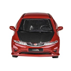 DCD 2007 Honda Civic Type R FN2 Milano Red with Carbon Hood 1/64 Diecast Model Car by Paragon Models