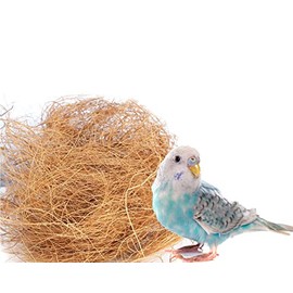 1 Pack Bird Nesting Materials Coconut Fiber, Parakeet Nesting Bird Nest Bedding Material Warm and Breathable for Bird Small Animals