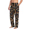 JUDIAN Beagle Pizza Men's Pajama Bottoms Soft Sleep Pant with