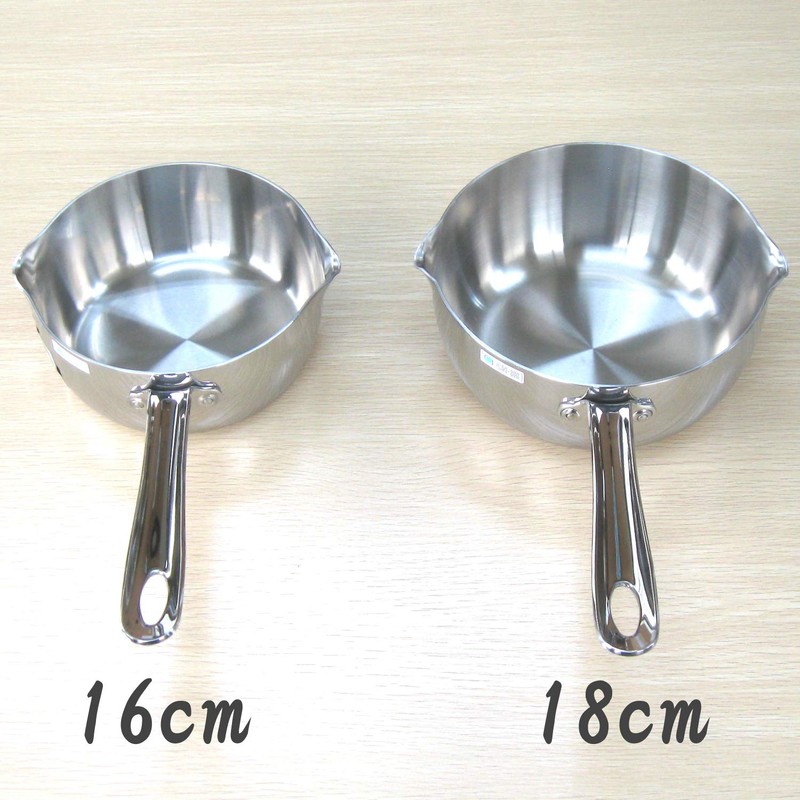 Nagao TOWA Yukihira Pot, 6.3 inches (16 cm), Aluminum Clad,