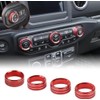 4PCS Air Conditioner Headlight Switch Knob Cover Compatible with Jeep