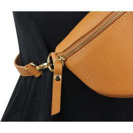 Frentree® Women's Genuine Leather Shoulder Bag, Made in Italy, Crossbody Bag, Shoulder Bag