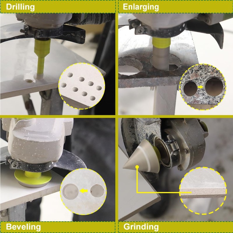 Diamond Tile Hole Saw Kit - Diamond Core Drill Bits