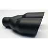 Dual Exhaust Tip 2.50 In Inlet Dual 3.50 Outlets 10.00