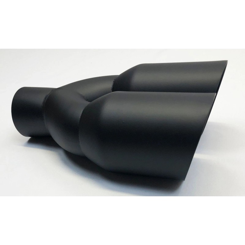 Dual Exhaust Tip 2.50 In Inlet Dual 3.50 Outlets 10.00