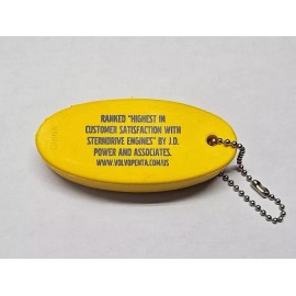 Volvo Penta New VOLVO PENTA Marine Foam Floating Boat Key Chain Boating Yellow Keychain