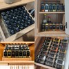 GPOVVIMX 24 Pcs Glass Spice Jars with 408 Labels, 4oz
