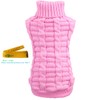 Knitted Braid Plait Turtleneck Sweater Knitwear Outwear for Dogs &