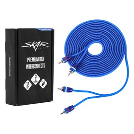 Skar Audio 12-Foot 2-Channel Twisted Pair RCA Interconnect Cable - SKAR2CH-RCA12