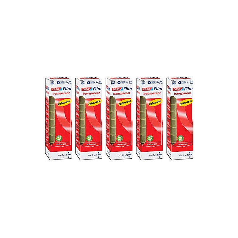Tesafilm transparent office box of 10 rolls