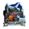 LILAJ Scotland Fridge Magnet Set Scottish Souvenirs Featuring Edinburgh Castle,