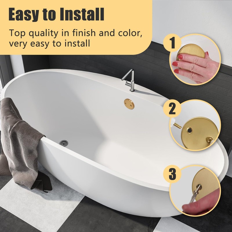 Overflow Plate RP31556CZ and Screws Replacement for Delta Faucet
