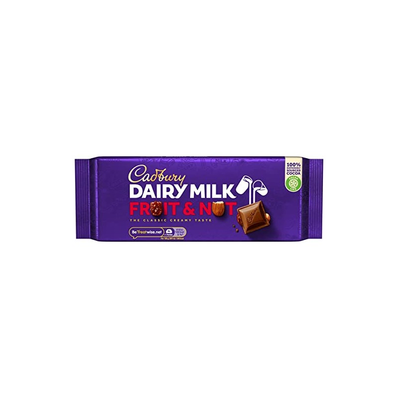 Cadbury Dairy Milk Fruit & Nut Bar, 180g