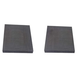 OTOOLWORLD 99.9% Purity Graphite Ingot Block EDM Graphite Plate Milling Surface (50MMx50MMx10MM) 2pcs
