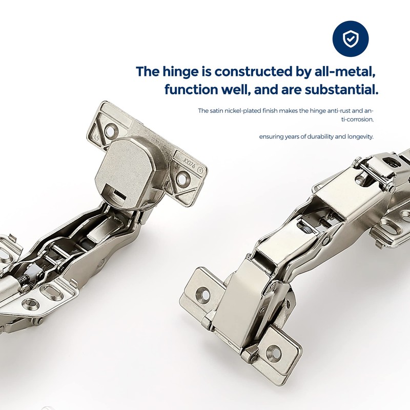 Ravinte 1 Pair 2 Pack Kitchen Cabinet Hinges, 165 Degree