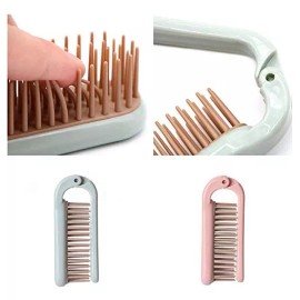 XIXILINRUIYUN 2 Uds Cepillo De Pelo Plegable Peine Portátil Mini Cepillo D