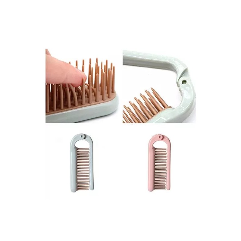 XIXILINRUIYUN 2 Uds Cepillo De Pelo Plegable Peine Portátil Mini