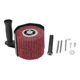 ZAWELIYO Burnishing Polishing Machine Kit Angle Grinder Attachment Handheld Metal Burnishing Machine M10 Black