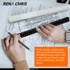 Rena Chris Architectural Metric Scale Ruler: 30cm Ruler, Aluminum Architect