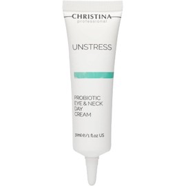 Unstress Pro-Biotic - Crema de día para ojos y cuello - Hidratante profundo rico en antioxidantes para pieles normales, secas y sensibles, 1 fl. oz (30 ml)