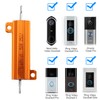 YiePhiot 2PCS 50W 25 Ohm Resistor Aluminum Case Wirewound Chassis