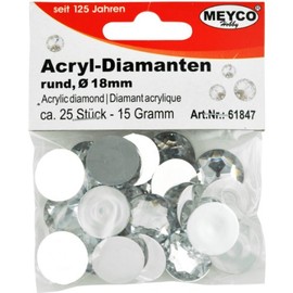 18 mm Approx. 25 Items Crystal Diamonds Scatter