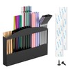 MyLifeUNIT Straw Holder for Cabinet Door, Metal Straw Dispenser Organizer