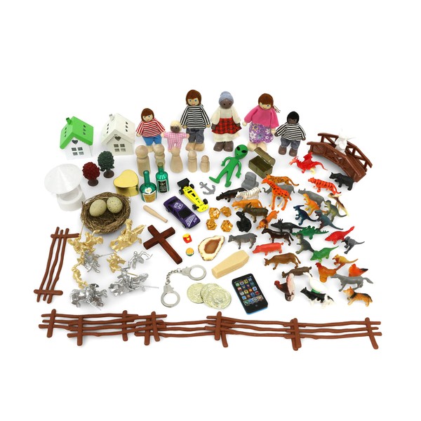 Sandtray Play Therapy Basic Starter Kit - 100+ Pieces