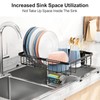 iSPECLE Expandable Dish Drying Rack for Kitchen Sink - Rust