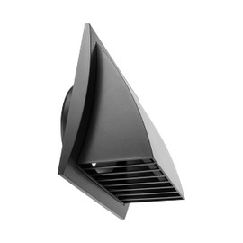 Repa Market 5'' Inch Exhaust Hood Vent With Rain Cover, Black/Anthracite, Indoor And Outdoor, HVAC Exhaust Vent Duct Cover, 7.5'' x 7.5' Exhaust Cap (5'' Inch, Black/Anthracite)