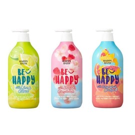 Happy Bath Smile Body Wash 900g 3-Piece Set Yuja Cherry Charizard / 해피바스 스마일 바디워시900g 3종세트 유자체리자몽