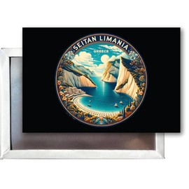 Seitan Limania Greece Souvenir Destination Refrigerator Magnet 2.5"X3.5" Single