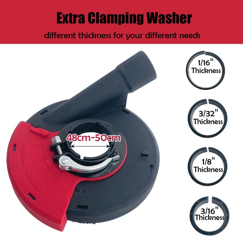 Sutekus Dust Shroud for Angle Grinder 4.5/5 inch Universal Surface