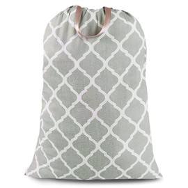 Sanlykate Bolsa de lavandería extragrande con cierre de cordón y asa, 28 x 40 pulgadas, bolsa de ropa sucia de viaje resistente para lavandería y hogar, linterna