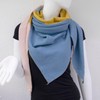 Gloop Women's Scarf XXL Knitted Triangle Scarf Cotton Triangular Scarf