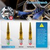 LUJIANI M14X1.5 Gold Wheel Spike Lug Nuts, 32 PCS Lug