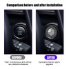 Sandfren Car Push Start Button Cover, Zinc Alloy America Flag