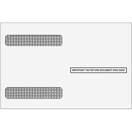 EGP IRS Approved Tax Envelope, for use with Horizontal Format 4up W2 Tax Forms, Self Seal, Quantity 25