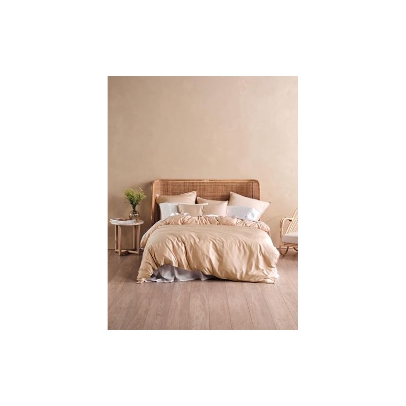 Linen House Haven European Pillowcase, Nude Pink