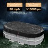 LXKCKJ Rectangular Pool Cover for Above Ground Pools, Solar Oval