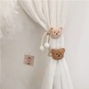 Pack of 2 Curtain Clips, Tiebacks Rope, Cartoon Bear Curtain