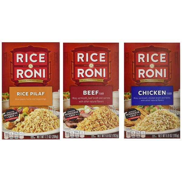 Quaker Rice-A-Roni Dinner Classics Variety Pack, 10 Boxes