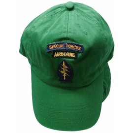 Special Forces Airborne Green Embroidered Premium Quality Baseball Cap Hat