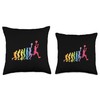 Basketball Evolution Throw Pillow