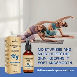 Magnesium Cream Spray For Feet, Magnesium Spray for Sleep,Soothes Muscle Tension,Magnesium Lotion for Relaxation, 2 Oz / 60 ML
