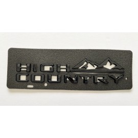Gloss Black 19-24 Tahoe Silverado High Country Tailgate Letter Logo Emblem Badge