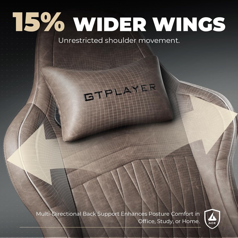 GTPLAYER ACE-PRO Music Gaming Chairs – Built-in Speakers, App Support