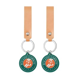 WILMIN Tennis Fans Keychain, 2 Pack, Grand Slam Style, Sport Keychain for Tennis Lovers, Tennis Gift,Tennis Souvenir (RolandGarros, 2)