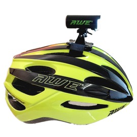 AWE® AWESprint™ In Mould Adult E-Bike/Bike Road Racing Helmet 55-58cm Black/Neon & AWE 150 Lumens Front/Rear USB Bike Helmet Light