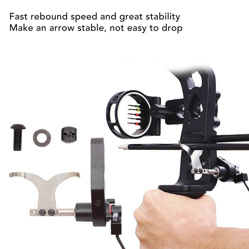 Arrow Rest Stainless Steel Aluminum Alloy Disassembly Free Archery Drop